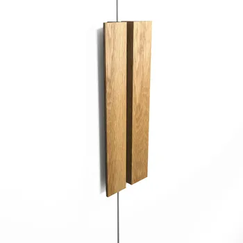 Flat Rectangular Wood Cabinet Knobs Contemporary Design Style